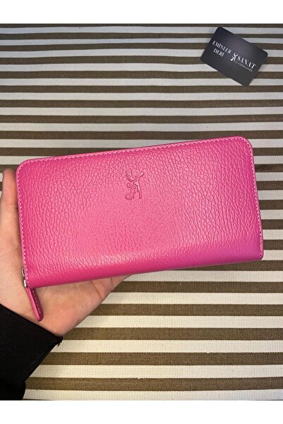 SANAT LEATHER sl-2132 γνήσιο δέρμα κομψό γυναικείο πορτοφόλι με φερμουάρ 19,5...