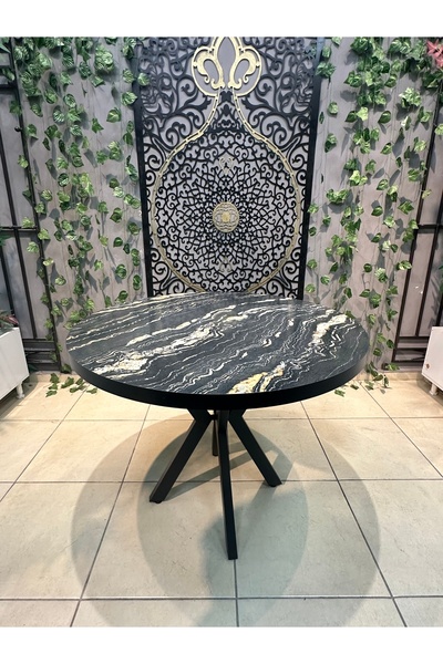 Royal Yuvarlak Mutfak Masası Sabit 90cm