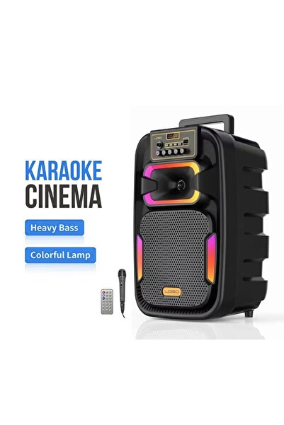 SIGHTZER MİKROFONLU BLUETOOTH SPEAKER LED IŞIKLI KARAOKE HOPARLÖR SD KART USB AUX BÜYÜK BOY HOPARLÖR