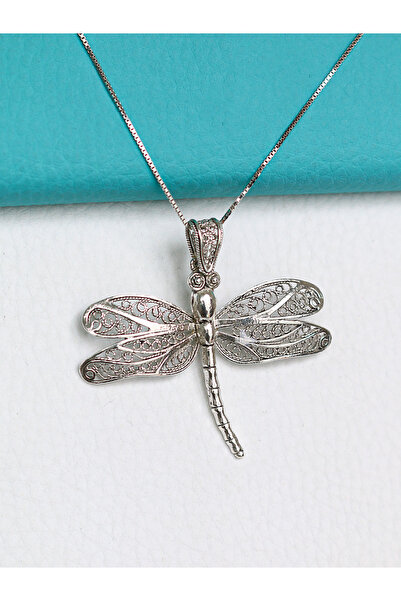 Mutlu Gümüş Telkari Yusufçuk Kolye