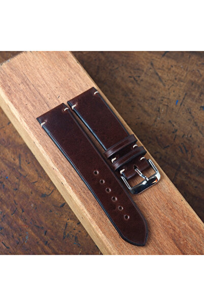 Ventum سلك مصنوع يدويًا من الجلد الطبيعي مقاس 16 مم باللون البني