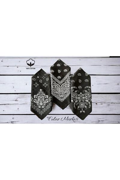 Fular Marketi 100% bumbac 2 Pret Set de 3 Bandane Unisex