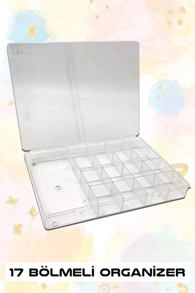 Hobimos Bead And Hobby Box 17 Compartments Multi-Purpose Organizer Box 25.5x18.5