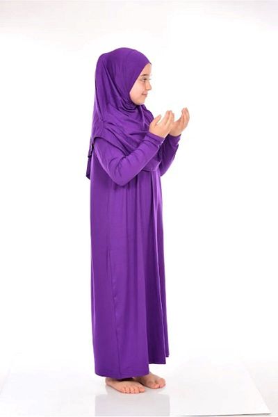 ZAHRANUR HİJAB CHILDREN'S PRAYER DRESS (CHILDREN'S PRAYER AND PRAYER DRESS)