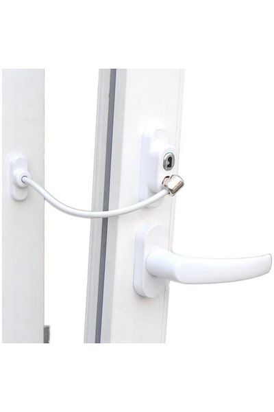 Netodak Steel Rope Lock PVC Window Safety Child Safety Lock (1 Piece)
