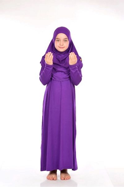 ZAHRANUR HİJAB CHILDREN'S PRAYER DRESS (CHILDREN'S PRAYER AND PRAYER DRESS)