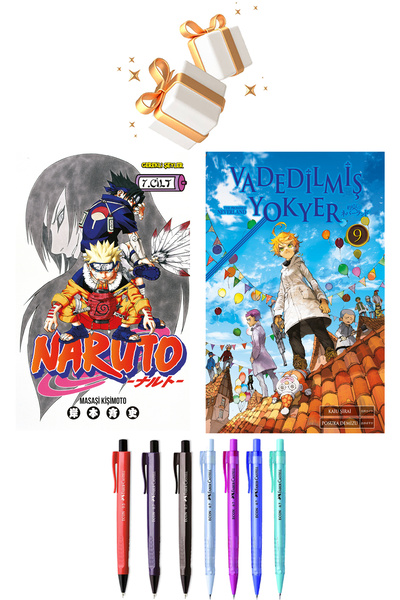 Gerekli Şeyler Yayıncılık Naruto 7. Cilt Vadedilmiş Yokyer 9. Cilt + Faber Ca...