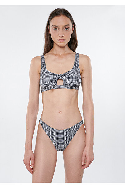 Mavi Dokulu Siyah Bikini Üstü 1910488-900