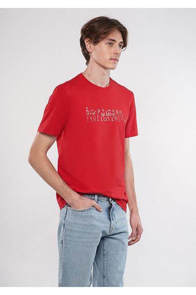 Mavi Istanbul Printed Red T-Shirt Regular Fit / Normal Cut 067115-35686