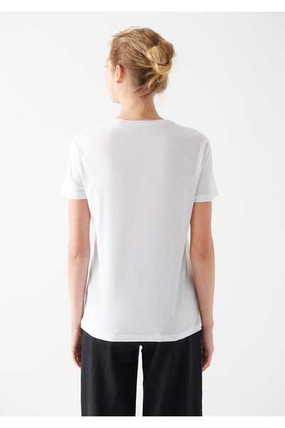 Mavi Tricou alb cu imprimeu Istanbul Regular Fit / Croială normală 1600827-620