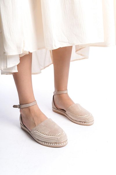 HVZ Exclusive Espadrille Brodate Femei Paie Talpa Etnica