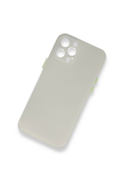 İphone 12 Pro Max Kılıf Pp Ultra İnce Kapak - Beyaz