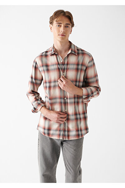 Mavi Коричнева сорочка в клітинку Regular Fit / Нормальний крій 0210275-82370