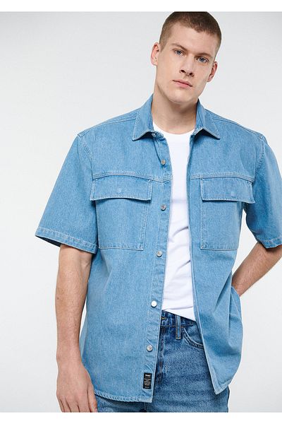 Mavi Indigo τζιν πουκάμισο Loose Fit / Loose Fit 0210507-18790