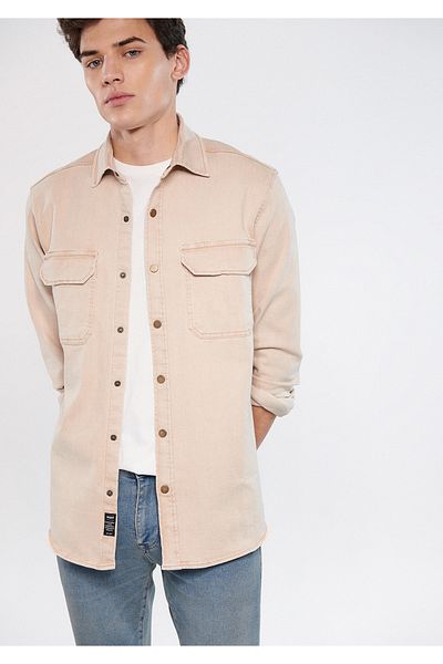 Mavi Brown Denim Shirt Regular Fit / Normal Cut 0210480-70304