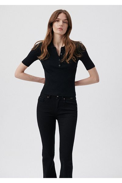 Mavi Polo Neck Black Knitwear Fitted / Fitted Cut 1710327-900