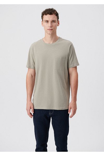 Mavi Braunes Basic-T-Shirt mit Rundhalsausschnitt, reguläre Passform / normaler Schnitt 0611594-70352