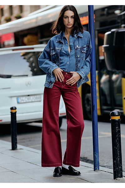 Mavi Pantaloni Malibu Claret Red College Jean 1010152-85279