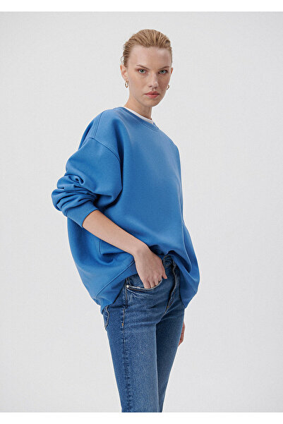 Mavi Bisiklet Yaka Mavi Basic Sweatshirt 1611756-80620