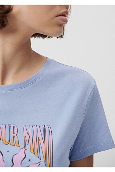 Mavi Open Your Mind Printed Blue T-Shirt Slim Fit / Slim Fit 1611715-80874