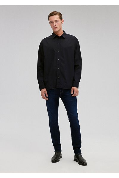 Mavi Πουκάμισο σκούρο μπλε ναυτικό Oversize / Φαρδιά κοπή0211195-80872