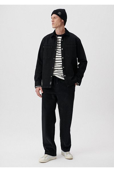Mavi Gray Velvet Trousers 0010219-80022