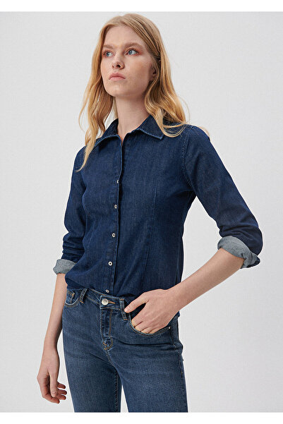 Mavi Indigo Denim Gömlek Slim Fit / Dar Kesim 1210625-85481