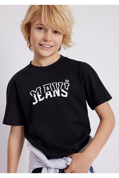 Mavi Logo Printed Black T-Shirt Regular Fit / Regular Fit6610191-900