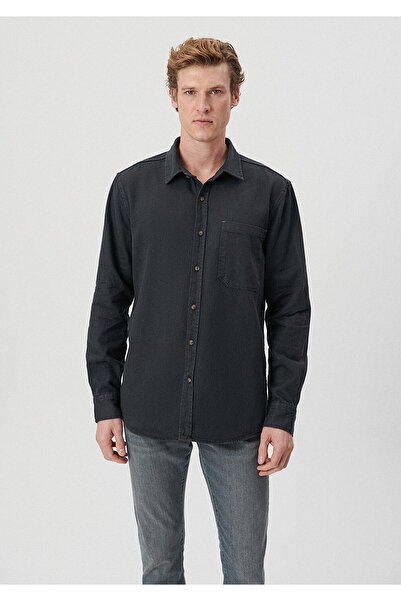 Mavi Gri Gömlek Regular Fit / Normal Kesim 0210917-80022