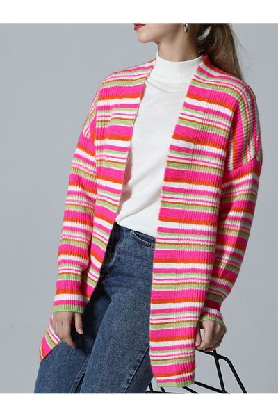 Modamorfo Strickjacke aus weichem Strick in verschiedenen Farben