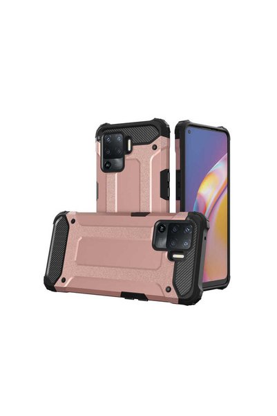 kilifone Oppo Reno 5 Lite - غطاء حماية عسكري بطبقة مزدوجة من Armor Tank Crash