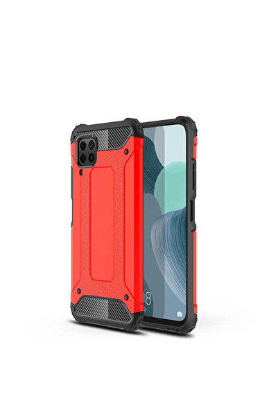 kilifone Huawei P40 Lite -Uyumlu  Kılıf Çift Katman Zırh Tank Crash Military ...