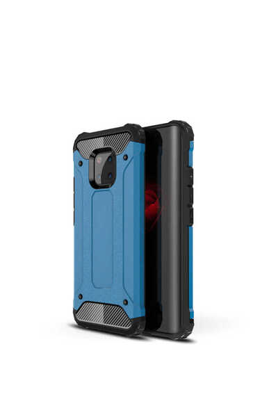 kilifone Huawei Mate 20 Pro - Kılıf Çift Katman Zırh Tank Crash Military Kapak