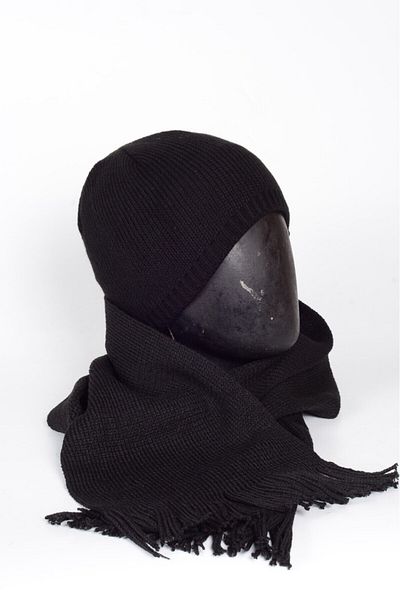 mercantoptan Men's Coral Wholesale Scarf and Beret Set