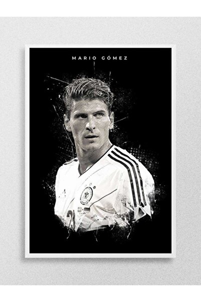 Mudi Store Mario Gomez Futbol Poster Çerçevesiz Yüksek Kalite Futbolcu Duvar Poster