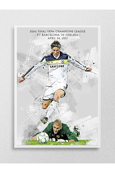 Mudi Store Fernando Torres Futbol Poster Çerçevesiz Yüksek Kalite Futbolcu Du...