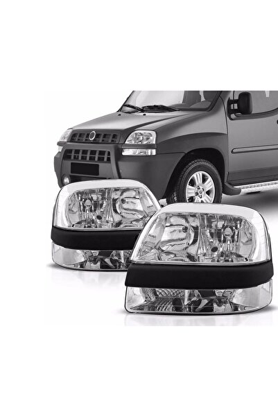 FESAN Fiat Doblo Sağ Sol Ön Far Lambası Takımı Manuel 2001--2005
