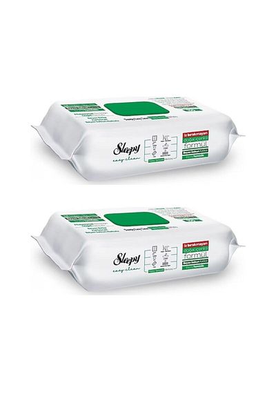 Sleepy Easy Clean White Soap Towel - Surface Cleaning, 100 Pieces, 2 Packs