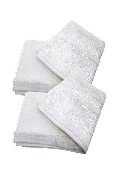 Özdilek 2 Adet Pamuklu El-Yüz Havlusu (50x80)-Dory Krem