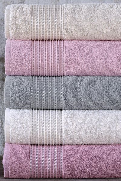 Zeynep Tekstil Gama| Set de 5 prosoape 50x90 cm pentru mâini și față