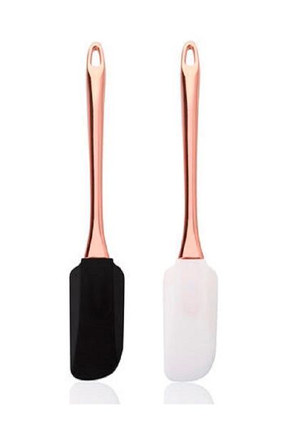 Kazanabil CHROME PLATED SILICONE FIRE-FREE SPATULA 25CM GOLD