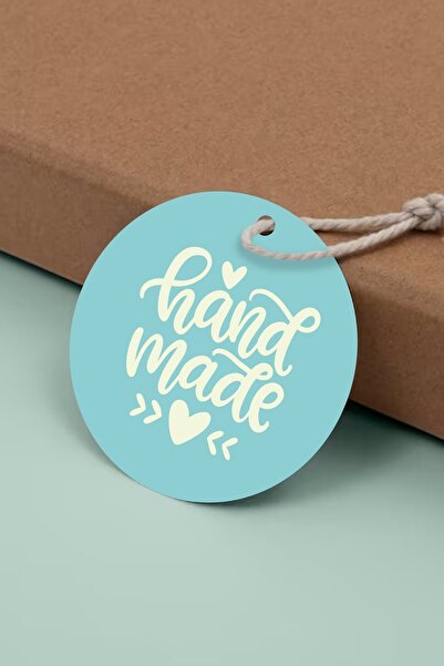 Copyder Ръчно изработени перфорирани етикети в пастелно синьо за домашно приг...