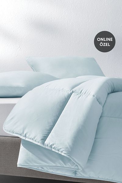 Yataş Macaron Single Duvet - Pillow Set - Blue