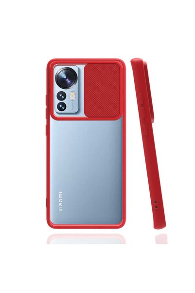 kilifone Xiaomi Mi 12 - Case Slide Sliding Back Frosted Cover the Lens