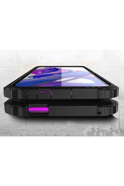 kilifone Huawei P Smart Pro 2019 (Stk-L21) - Case Dual Layer Armor Tank Crash Military Cover