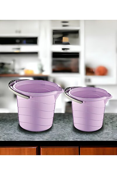 biedda 2 Li Set Temizlik Kovası Su Kovası Banyo Kovası Mutfak Kovası Kapaksız...