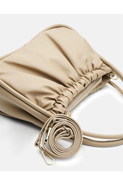 Seniorah Drawstring Detailed Mink Skin Women's Bag