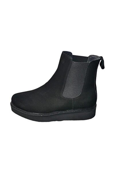 Güvener Boy Uzatan Bot Siyah Süet