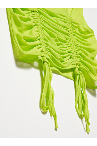 Dilvin 20216 Büzgülü Tül Top-lime