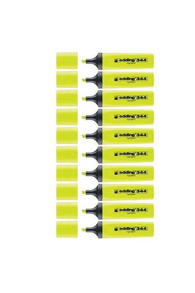 Edding EDDING E-344 PHOSPHORUS PEN YELLOW 10 PIECES